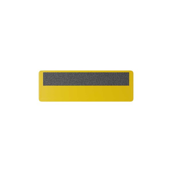 25 Stk. | Etikettenhalter SINGLE | 107x35 mm | gelb | mit 1 mehrfach ablösbaren Klebestreifen