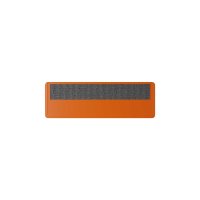 25 Stk. | Etikettenhalter SINGLE | 107x35 mm | orange | mit 1 mehrfach abl&ouml;sbaren Klebestreifen