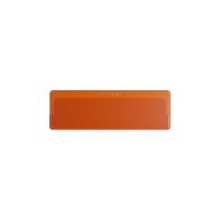 25 Stk. | Etikettenhalter SINGLE | 107x35 mm | orange | mit 1 mehrfach abl&ouml;sbaren Klebestreifen