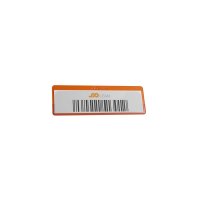 25 Stk. | Etikettenhalter SINGLE | 107x35 mm | orange | mit 1 mehrfach abl&ouml;sbaren Klebestreifen