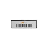 25 Stk. | Etikettenhalter SINGLE | 107x35 mm | schwarz | mit 1 mehrfach ablösbaren Klebestreifen