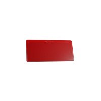 25 Stk. | Etikettenhalter SINGLE | 107x50 mm | rot | mit 1 mehrfach abl&ouml;sbaren Klebestreifen