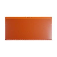 25 Stk. | Etikettenhalter SINGLE | 160x80 mm | orange | mit 1 mehrfach abl&ouml;sbaren Klebestreifen