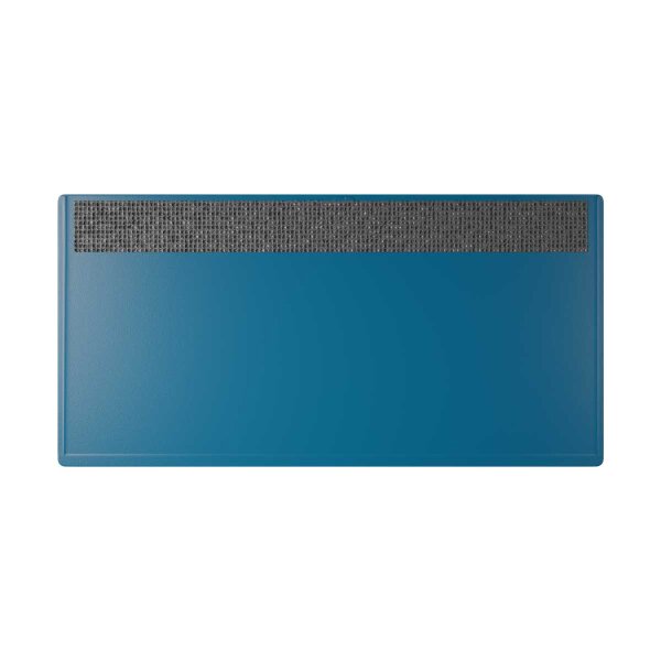 25 Stk. | Etikettenhalter DOUBLE | 160x80 mm | dunkelblau | mit 1 mehrfach ablösbaren Klebestreifen