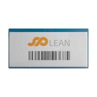 25 Stk. | Etikettenhalter DOUBLE | 160x80 mm | dunkelblau | mit 1 mehrfach ablösbaren Klebestreifen