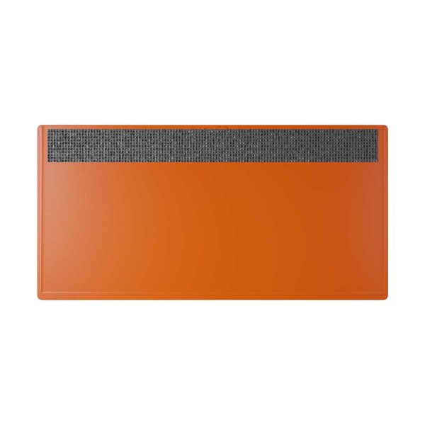 25 Stk. | Etikettenhalter DOUBLE | 160x80 mm | orange | mit 1 mehrfach ablösbaren Klebestreifen