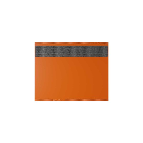 25 Stk. | Etikettenhalter TWIN | 100x80 mm | orange | mit 1 mehrfach ablösbaren Klebestreifen
