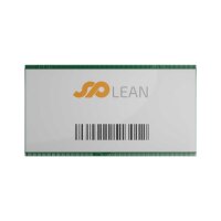 25 Stk. | Etikettenhalter TWIN | 150x80 mm | grün | mit 1 mehrfach ablösbaren Klebestreifen