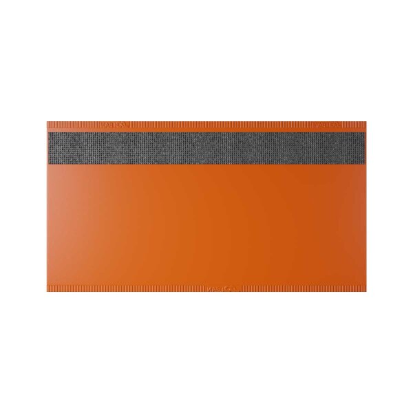 25 Stk. | Etikettenhalter TWIN | 150x80 mm | orange | mit 1 mehrfach ablösbaren Klebestreifen