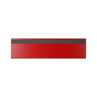 25 Stk. | Etikettenhalter TWIN | 300x80 mm | rot | mit 1...