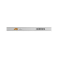 25 Stk. | Etikettenhalter TWIN | 600x60 mm | weiß | mit 1 mehrfach ablösbaren Klebestreifen