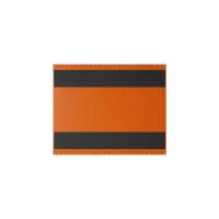 25 Stk. | Etikettenhalter TWIN | 100x80 mm | orange | mit 2 Magnetstreifen