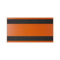 25 Stk. | Etikettenhalter TWIN | 150x80 mm | orange | mit 2 Magnetstreifen