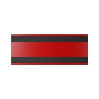 25 Stk. | Etikettenhalter TWIN | 200x80 mm | rot | mit 2 Magnetstreifen