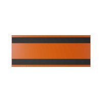 25 Stk. | Etikettenhalter TWIN | 200x80 mm | orange | mit 2 Magnetstreifen