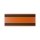 25 Stk. | Etikettenhalter TWIN | 200x80 mm | orange | mit 2 Magnetstreifen