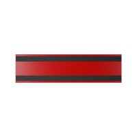 25 Stk. | Etikettenhalter TWIN | 300x80 mm | rot | mit 2...