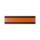 25 Stk. | Etikettenhalter TWIN | 300x80 mm | orange | mit 2 Magnetstreifen