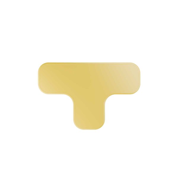 20 Stk. | INFLOORMA SUPREME | 90 mm | Bodenmarkierungssymbol | T-Stück | gelb