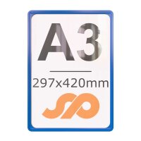 5 Stk. | Plakatrahmen | Rahmen | DIN A3  | dunkelblau