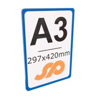 5 Stk. | Plakatrahmen | Rahmen | DIN A3  | dunkelblau
