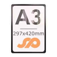 5 Stk. | Plakatrahmen | Rahmen | DIN A3  | schwarz