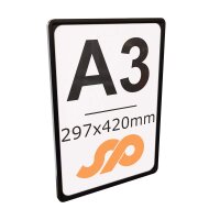 5 Stk. | Plakatrahmen | Rahmen | DIN A3  | schwarz