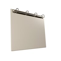 1 Stk. | Ringbrett magnetisch | DIN A4 Quer | weiß