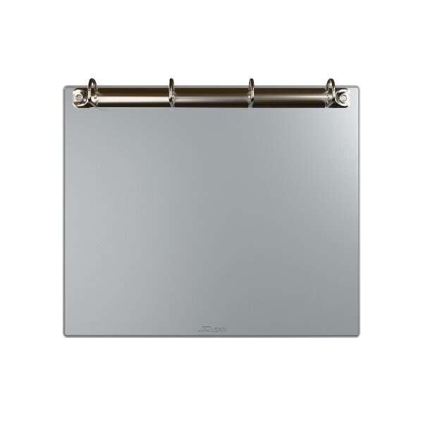 1 Stk. | Ringbrett magnetisch | DIN A4 Quer | hellgrau