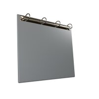 1 Stk. | Ringbrett magnetisch | DIN A4 Quer | hellgrau