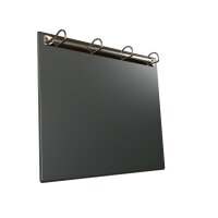 1 Stk. | Ringbrett magnetisch | DIN A4 Quer | dunkelgrau