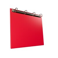 1 Stk. | Ringbrett magnetisch | DIN A4 Quer | rot
