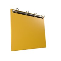 1 Stk. | Ringbrett magnetisch | DIN A4 Quer | gelb