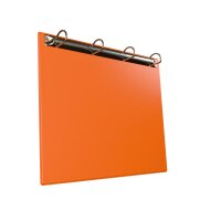 1 Stk. | Ringbrett magnetisch | DIN A4 Quer | orange