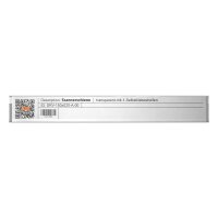 25 Stk. | Scannerschiene | 150x20 mm | transparent | mit...