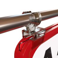 10 Stk. | Rohrklemme 10 mm für Plakatrahmen transparent