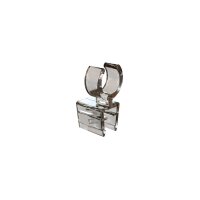 10 Stk. | Rohrklemme 14 mm für Plakatrahmen transparent