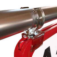 10 Stk. | Rohrklemme 18 mm für Plakatrahmen transparent