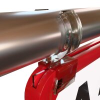 10 Stk. | Rohrklemme 22 mm für Plakatrahmen transparent