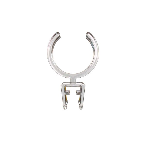 10 Stk. | Rohrklemme 28 mm für Plakatrahmen transparent