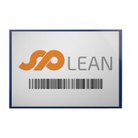 25 Stk. | Etikettenhalter KANBAN | DIN A5 | 210x147 mm | dunkelblau
