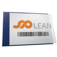 25 Stk. | Etikettenhalter KANBAN | DIN A5 | 210x147 mm | dunkelblau