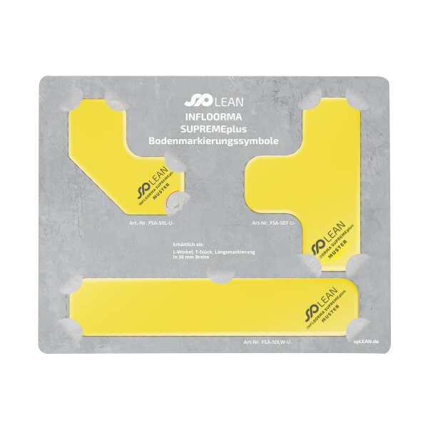 Muster spLEAN | Bodenmarkierungssymbole |  INFLOORMA SUPREMEplus
