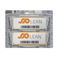 Muster spLEAN | Etikettenhalter | KANBAN | KLT