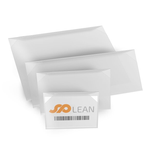 10 Stk. | Kartenhalter SLOT | transparent | zum Einschieben