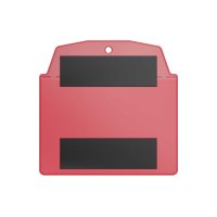 10 Stk. | Sichttasche DIN A7 quer | rot | mit 2 Magnetstreifen