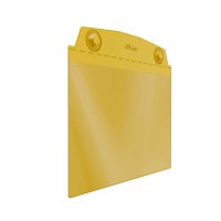 10 Stk. | Sichttasche DIN A5 quer | gelb | mit Supermagneten